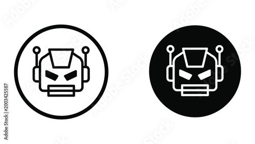 Cartoon printer with angry face and usb ports icon
