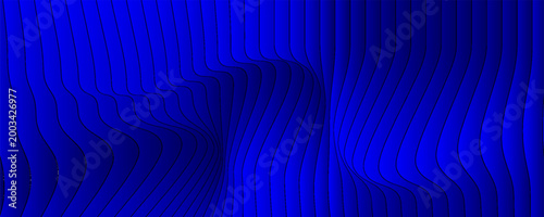 Abstract Blue Dynamic Wave Background