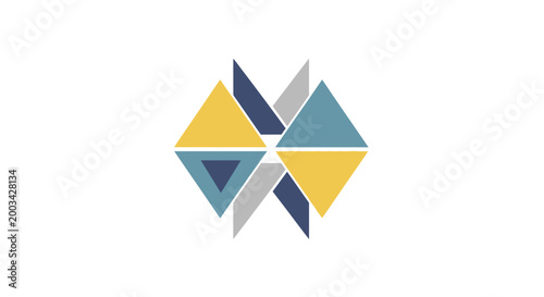 Free Download Geometric shapes forming a logo. - GFXLoad