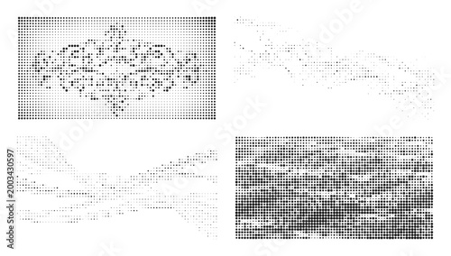 Intricate abstract digital art with flowing lines and symmetrical patterns on a light background