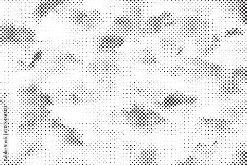 Halftone vector background featuring an abstract two-tone pattern, with ample copy space for customizing your content.