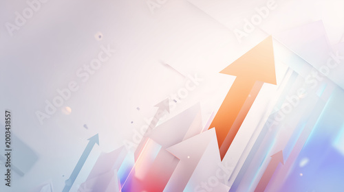 Business Growth and Success Abstract Background with Copy Space