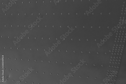 Quadro em tela Metal surface with evenly spaced, circular indentations