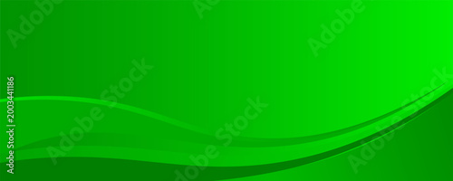 Abstract green banner background. Graphic design banner pattern background template with dynamic curve shapes