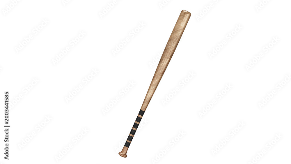 Naklejka premium 3d rendering baseball bat 