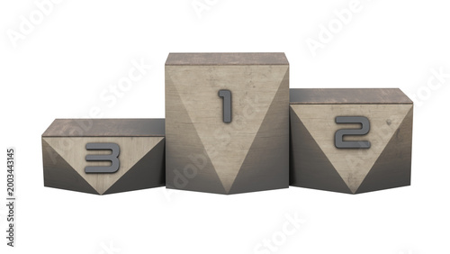 Fotografia 3d rendering podium