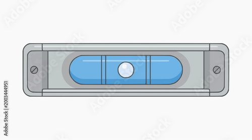A level tool is depicted, symbolizing precision, accuracy, and construction. This graphic image highlights the significance of equilibrium and alignment. 