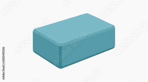 A calming Yoga block, perfect for deepening poses. A simple, modern block.
