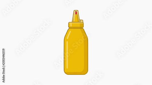 A close-up illustration of a condiment squeeze bottle, a common sight on tables around the world.