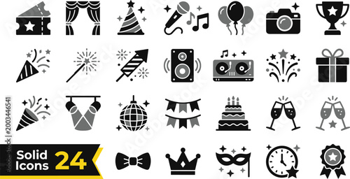 24 soft skills and professional achievement icons flat design vector illustration