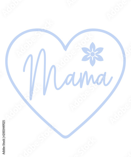 Mama typography clip art design on plain white transparent isolated background for sign, card, shirt, hoodie, sweatshirt, apparel, tag, mug, icon, poster or badge