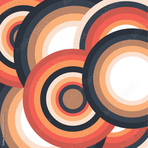 Retro Shadowed Stripe Depth Background Design