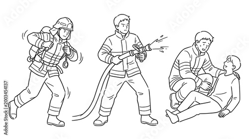 Firefighter in Action: Responding to an Emergency Situation