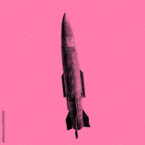 Foto Military weapons collection vector illustration