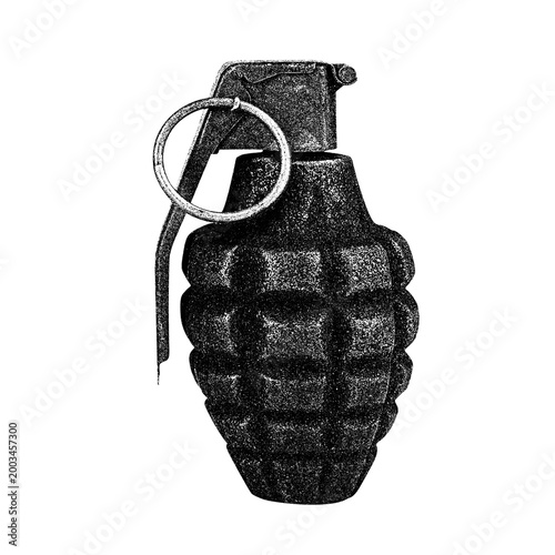 Foto Military weapons collection vector illustration