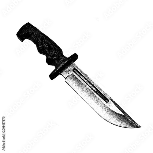 Bild auf Leinwand Military weapons collection vector illustration