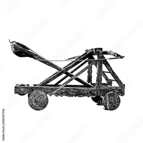 Konstfotografi Military weapons collection vector illustration