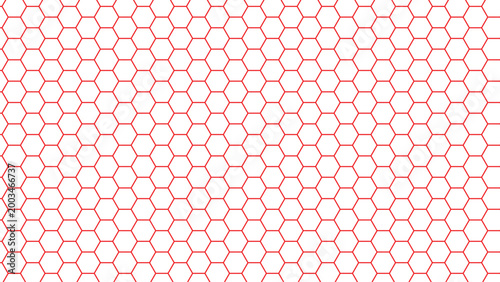 Hexagonal Pattern Geometric Design With Transparent Background