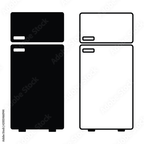 Refrigerators icon representing household appliances typically used for food preservation