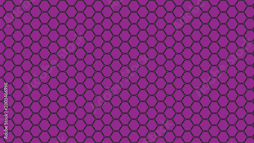 Purple geometric pattern of hexagons