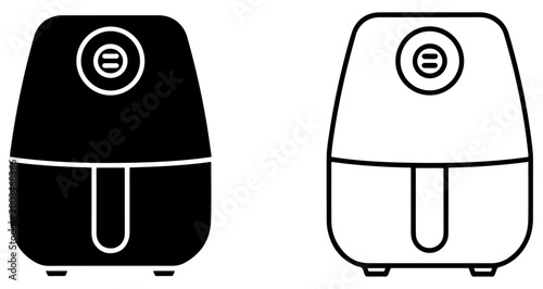 air fryer kitchen appliance icon