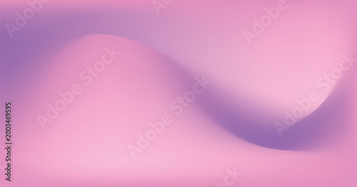 Abstract pink and purple fluid wave. Modern poster with gradient 3d flow shape