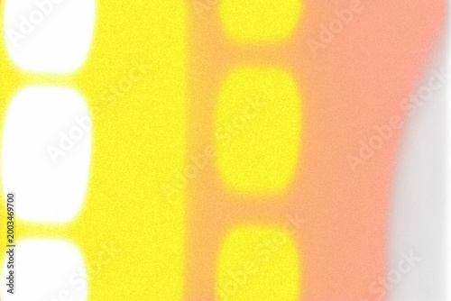 Konstfotografi Yellow peach film strip light leak isolated on transparent background, vivid ana