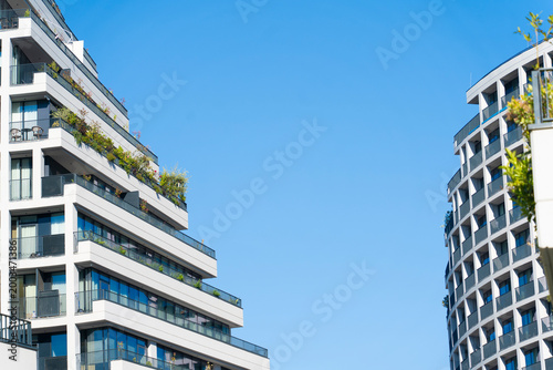 Albania Tirana capital apartments building