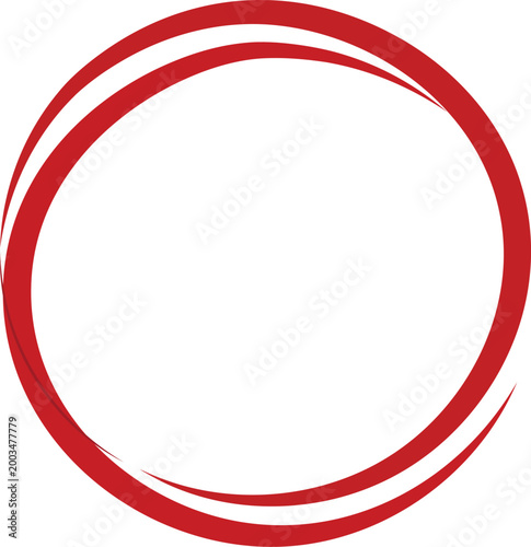 Free Download Abstract red circular brushstroke design with dynamic flow - GFXLoad