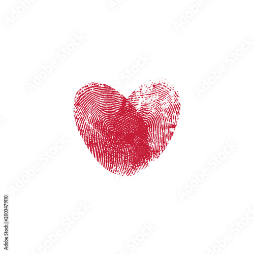 heart made of red beads