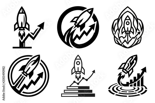 Risk shield mountain badge logo set