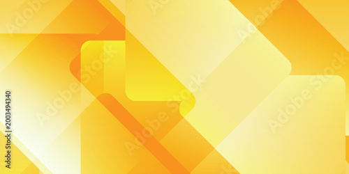 Abstract yellow and orange geometric background with overlapping transparent squares and gradients. professional abstract background featuring a dynamic composition of overlapping transparent squares