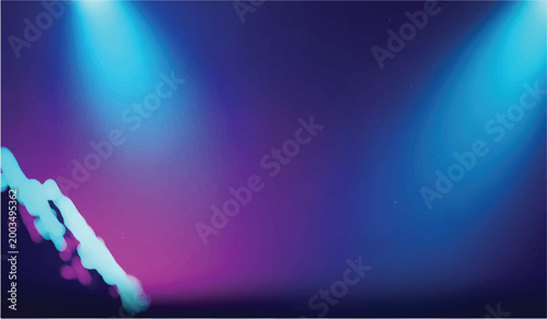 Neon stage glow background, with blue and, pink lights