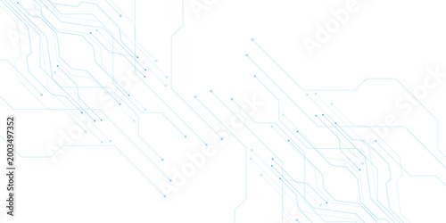 Foto Futuristic blue circuit board background, digital technology network vector, abs