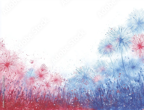 Festive Fireworks Burst Graphic for Holiday Decoration