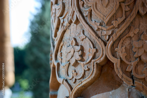 detail of a wooden door