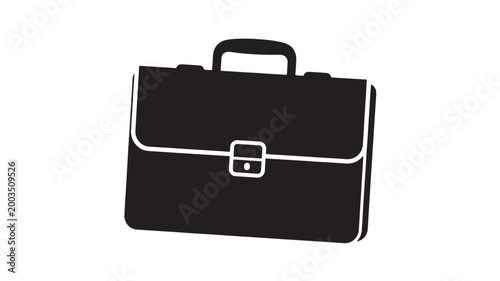 Black Briefcase For Business Concepts