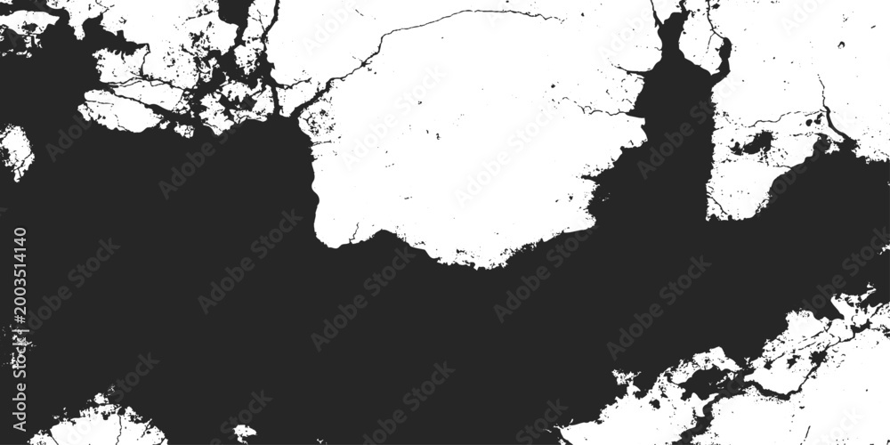 Obraz premium Detailed vector illustration featuring a black silhouette of a bear and a tree over a grunge texture map of Greece with European borders and a paint frame design