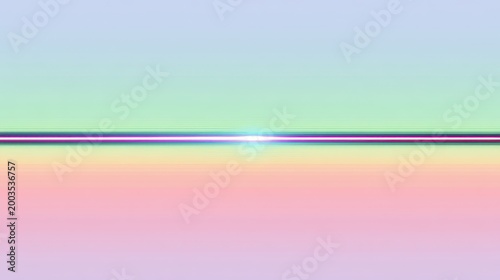 Vibrant Horizontal Lines and Glowing Flare on a Soft Pastel Color Gradient