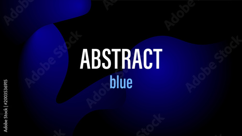 Abstract Blue Dark Gradient Background