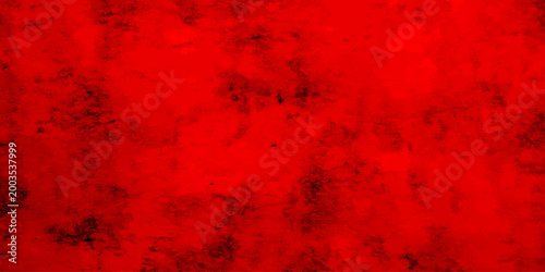 Blood red grungy worn paper overlay on dark scarlet cement wall texture with rough scratches, black edges, crisscross mesh stains, and a background for copy space.
