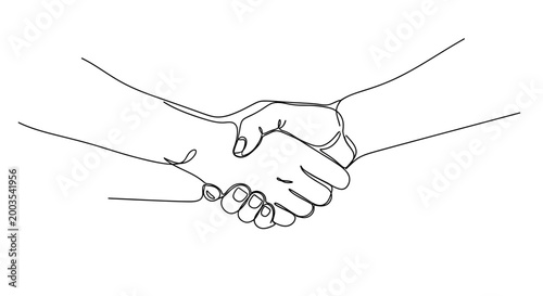 Handshake Between Two People.