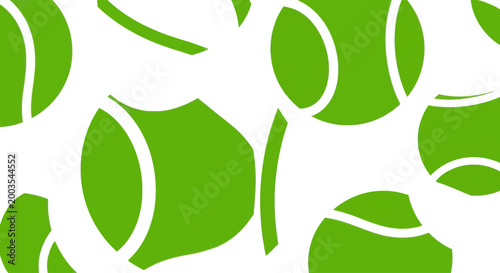 Vibrant Tennis Balls Seamless Pattern - Sports Background