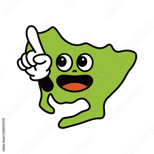 シンプルな日本の愛知県のキャラクター