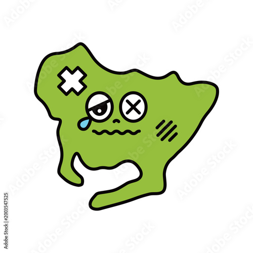 シンプルな日本の愛知県のキャラクター