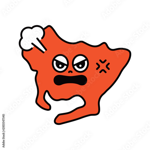 シンプルな日本の愛知県のキャラクター