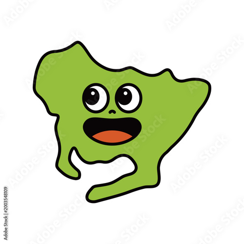 シンプルな日本の愛知県のキャラクター