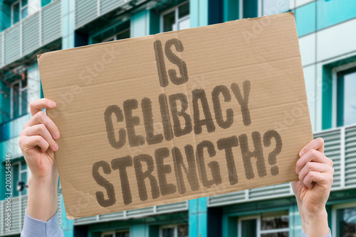 Canvas Print "Is Celibacy Strength?" research examines celibacy measurably linked to adult improved mental and physical health