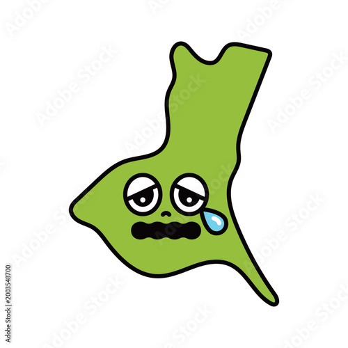 シンプルな日本の茨城県のキャラクター
