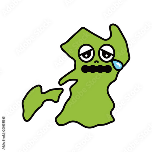 シンプルな日本の熊本県のキャラクター